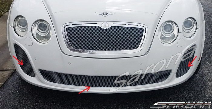 Custom Bentley GT  Coupe Front Bumper (2004 - 2011) - $1790.00 (Part #BT-031-FB)